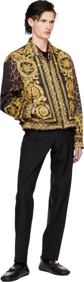 Versace Black Villa Driver Loafers - Image 5