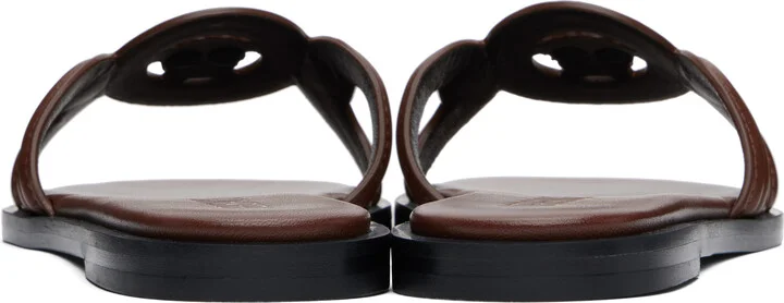 Versace Brown Medusa '95 Flat Sandals - Image 2