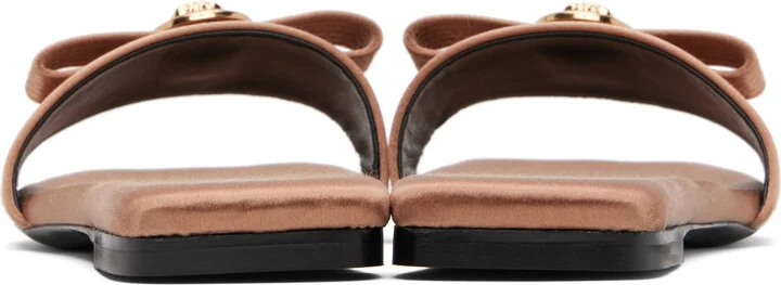Versace Brown Medusa Mules - Image 2