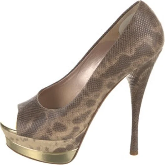 Animal Print, Brown, Gold
