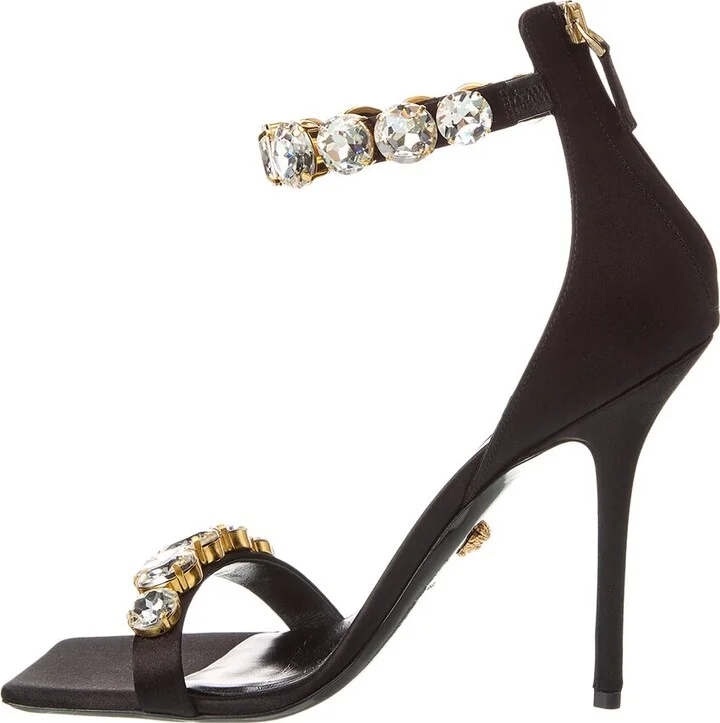 Versace Crystal Satin Sandal - Image 2