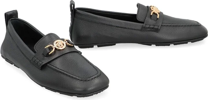 Versace Driver Leather Loafers - Image 3