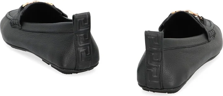 Versace Driver Leather Loafers - Image 4