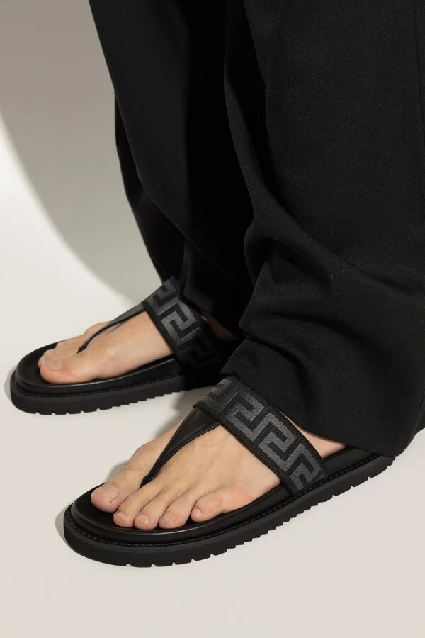 Versace Flip Flops With 'greca' Pattern - Image 2