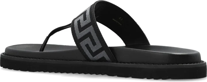 Versace Flip Flops With 'greca' Pattern