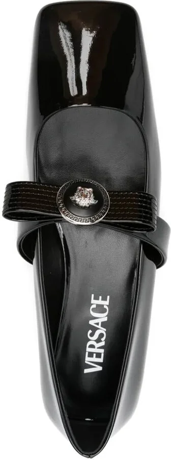 Versace Gianni Ribbon Ballerinas - Image 4