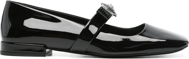 Versace Gianni Ribbon Ballerinas