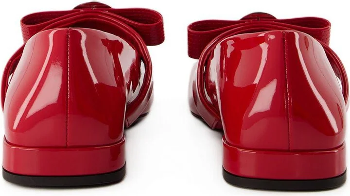 Versace Gianni Ribbon Flat Shoes - Image 3