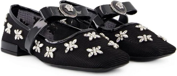 Versace Gianni Ribbon Flat Shoes - Image 2