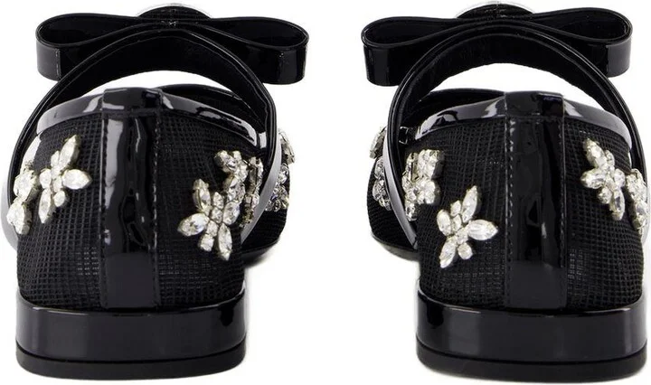 Versace Gianni Ribbon Flat Shoes - Image 3