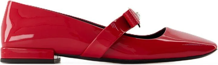 Versace Gianni Ribbon Flat Shoes