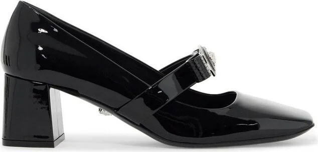 Versace Gianni Ribbon Square-Toe Pumps