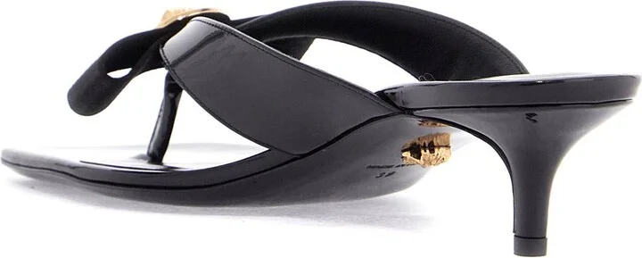 VERSACE gianni ribbon thong mules - Image 2