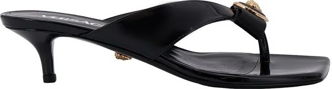 Versace Gianni Ribbon Thong Strap Mules