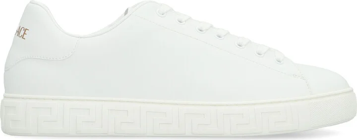Versace Greca Leather Sneakers - Image 4