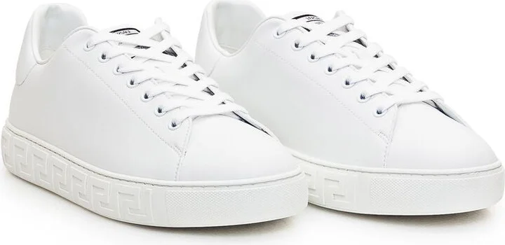 Versace Greca Leather Sneakers - Image 5