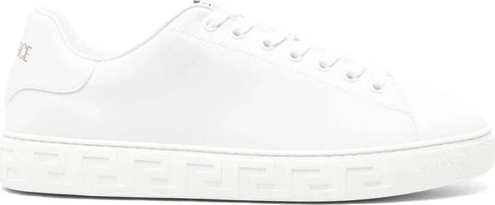 Versace Greca Leather Sneakers - Image 6