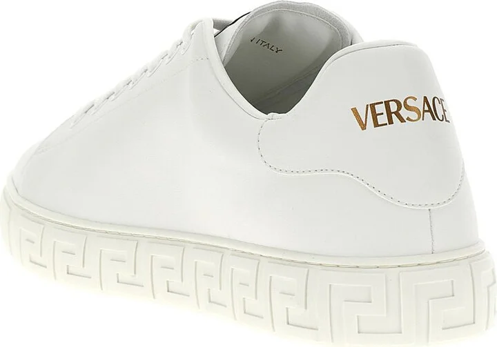 Versace Greca Leather Sneakers - Image 8