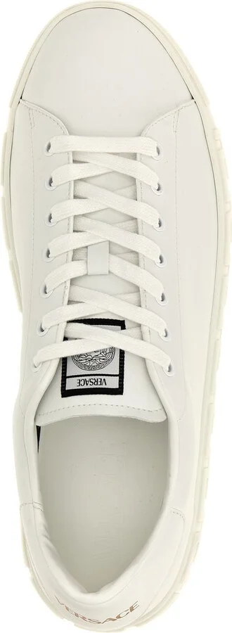 Versace Greca Leather Sneakers - Image 9