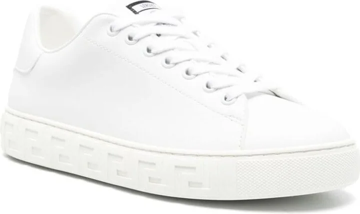 Versace Greca Leather Sneakers - Image 6
