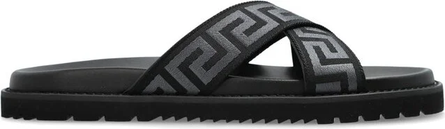 Versace Greca Open-Toe Slides