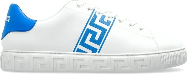Versace Greca-Printed Lace-Up Sneakers