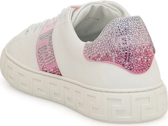 Versace Greek Sneaker With Crystals - Image 3