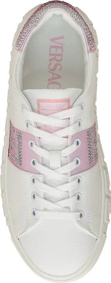 Versace Greek Sneaker With Crystals - Image 4