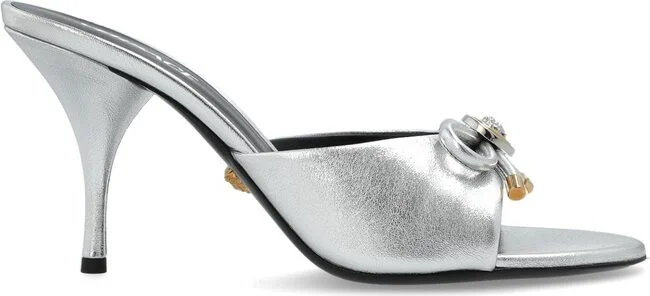 Versace High-Heeled Slip-On Sandals