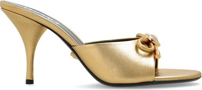 Versace High-Heeled Slip-On Sandals