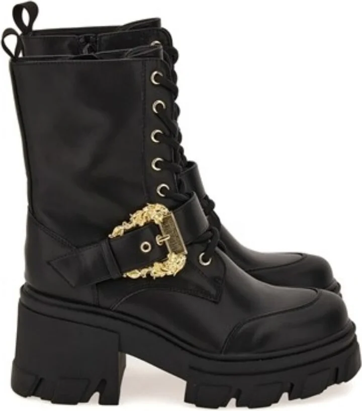 Versace Jeans Couture Ankle Boots With Gold Buckle - Image 2
