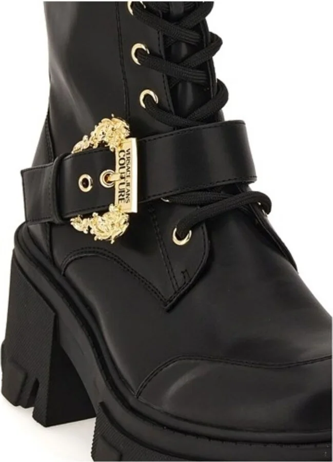 Versace Jeans Couture Ankle Boots With Gold Buckle - Image 3