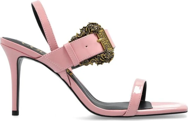 Versace Jeans Couture Barocco-Buckle High-Heeled Sandals