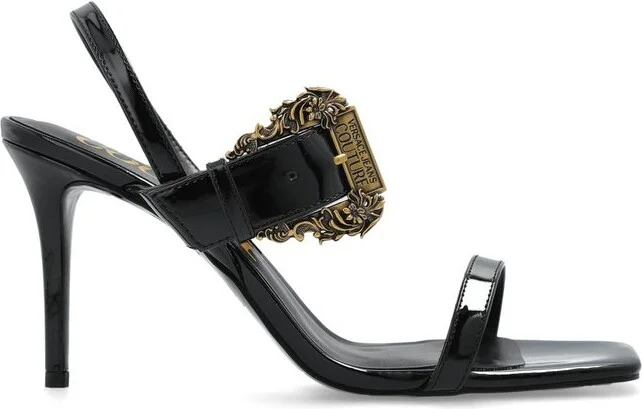 Versace Jeans Couture Barocco-Buckle High-Heeled Sandals