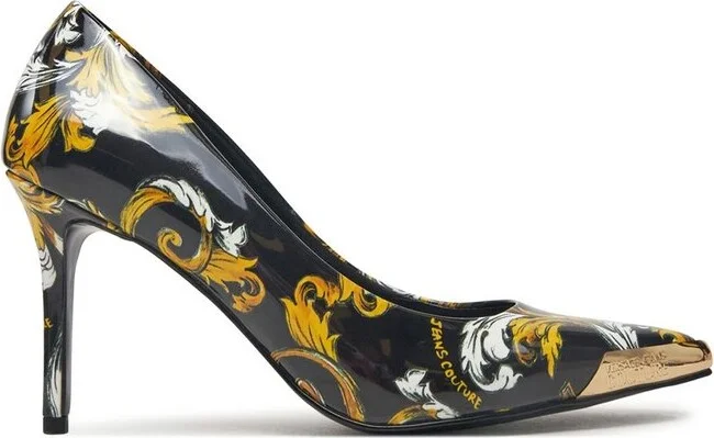Versace Jeans Couture Barocco-Printed Pointed-Toe Pumps