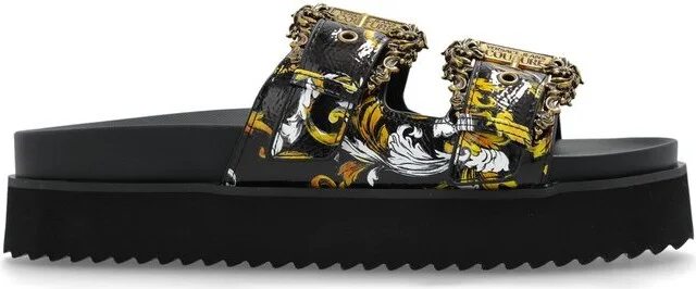 Versace Jeans Couture Baroque Platform Sandals