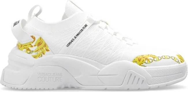 Versace Jeans Couture Baroque Print Low-Top Sneakers