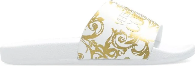 Versace Jeans Couture Baroque Print Slides