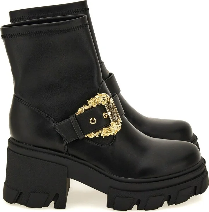 Versace Jeans Couture Black Ankle Boots - Image 2