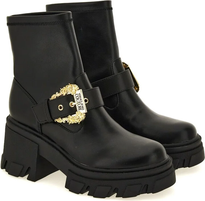 Versace Jeans Couture Black Ankle Boots