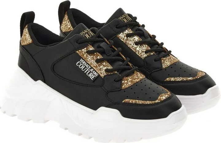 Versace Jeans Couture Black Low Top Sneakers - Image 3