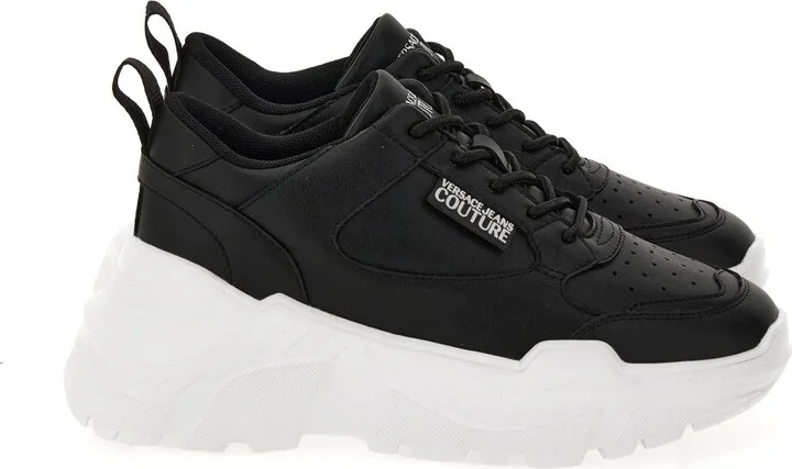 Versace Jeans Couture Black Low Top Sneakers