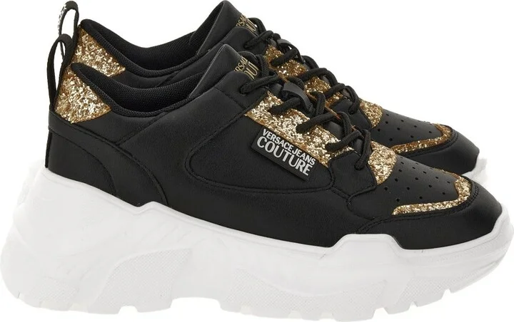 Versace Jeans Couture Black Low Top Sneakers