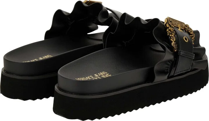 Versace Jeans Couture Black Sandals - Image 2