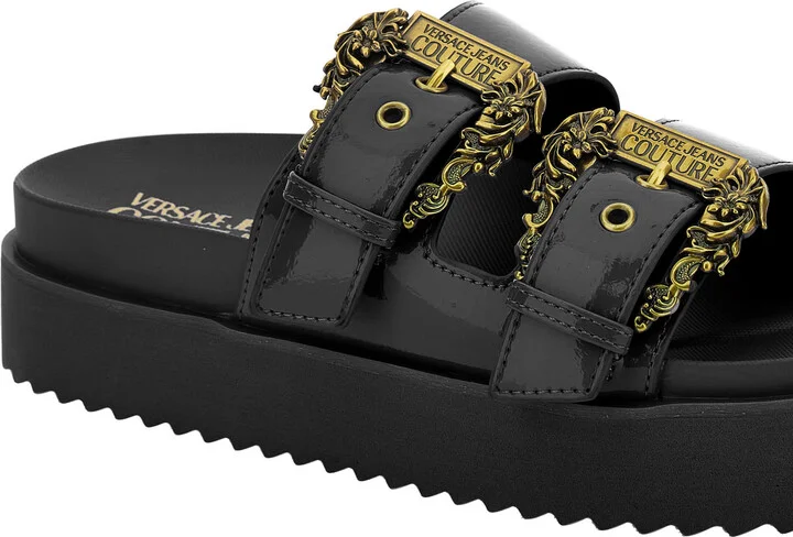 Versace Jeans Couture Black Slides - Image 4