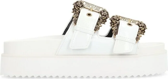 Versace Jeans Couture Buckled Platform Sandals