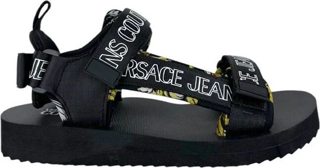 Versace Jeans Couture Logo Printed Sandals