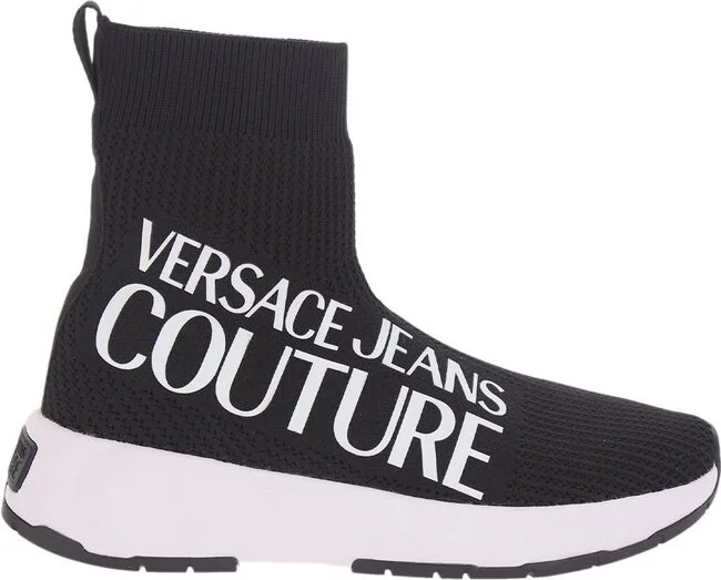 Versace Jeans Couture Logo-Printed Slip-On Sock Sneakers