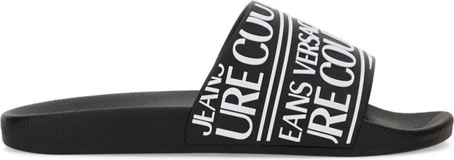 Versace Jeans Couture Logo Rubberised Slides
