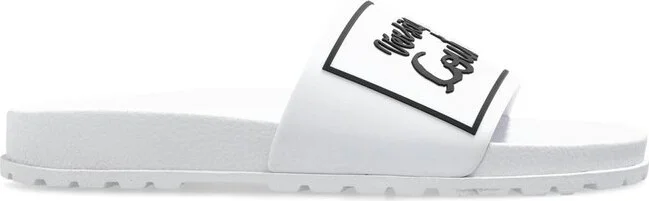 Versace Jeans Couture Logo Slide Sandals